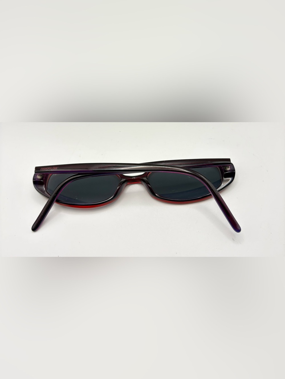 Cosmopolitan Purple Burgundy Oval Sunglasses Frames Only - Picture 4 of 8